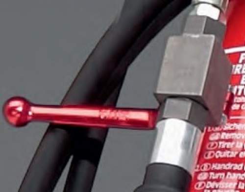 Gloria CF 50/10 – Fahrbarer Kohlendioxid Dauerdruck-Feuerlöscher (Brandklasse B) mit 10 Meter Schlauch, geeignet für den Einsatz an elektrischen Anlagen, frostsicher, EN 1866,